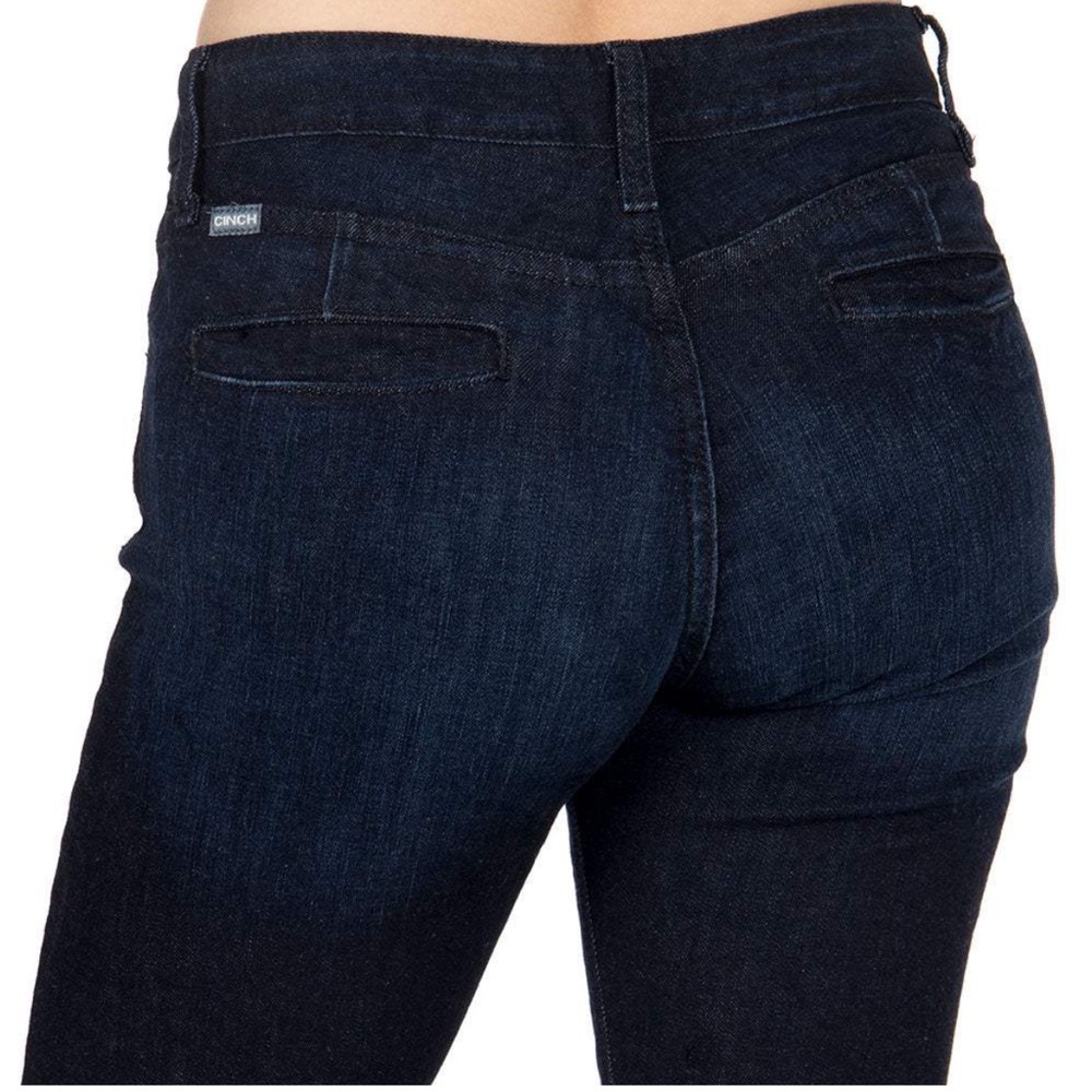 Cinch Women’s Lynden Jeans Moderate Rise Slim Trouser 31/11 Long NWT Dark Wash